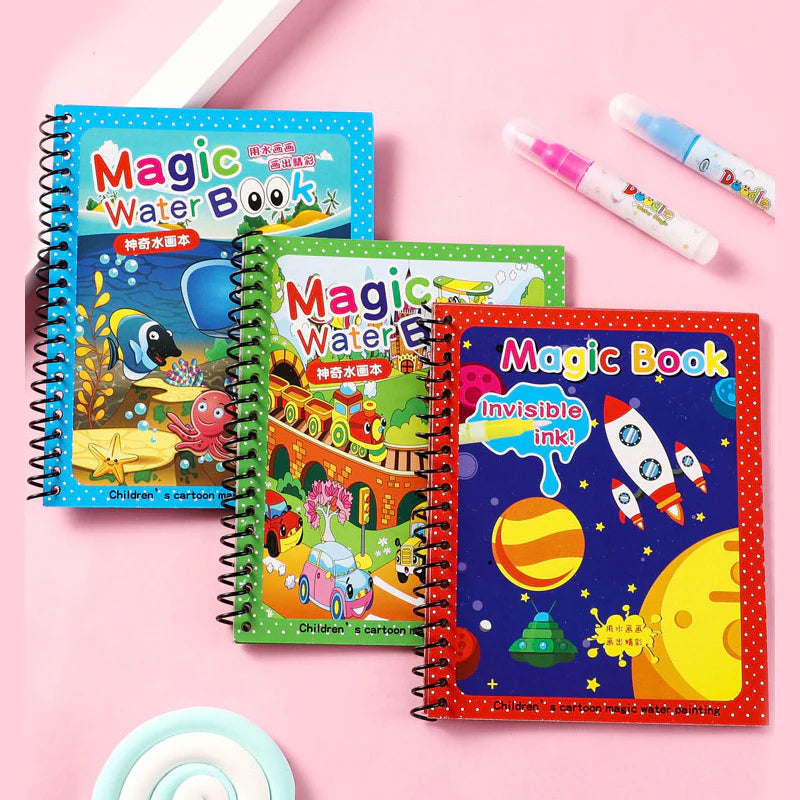 Magic Water Drawing Coloring Book For Kids