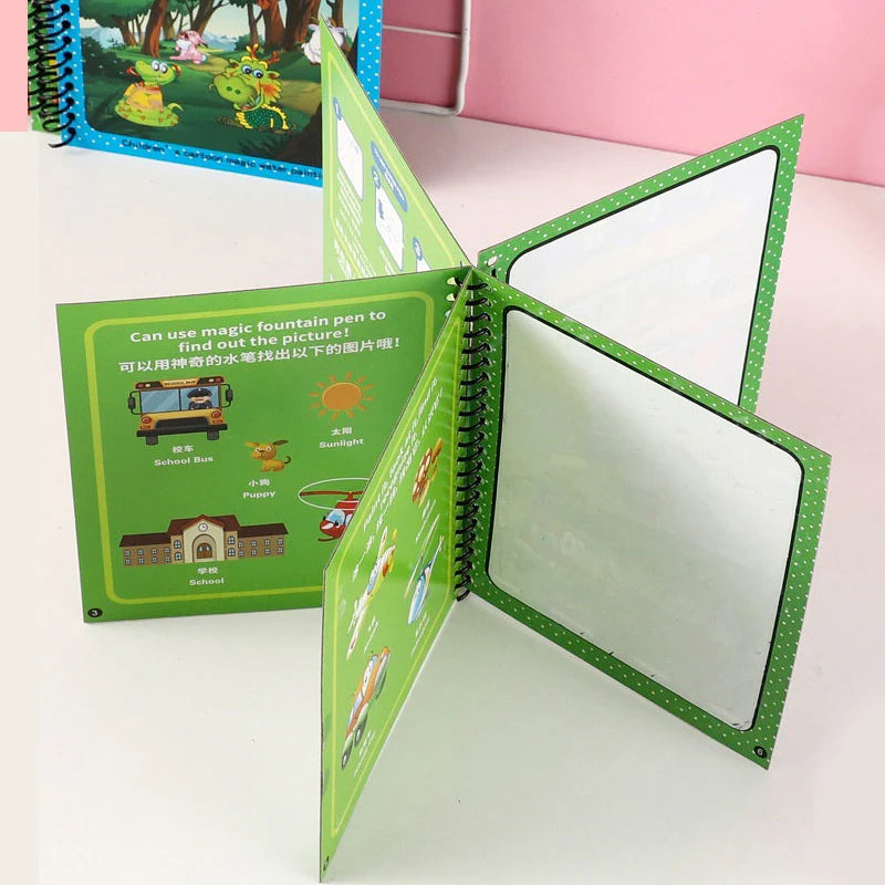 Magic Water Drawing Coloring Book For Kids