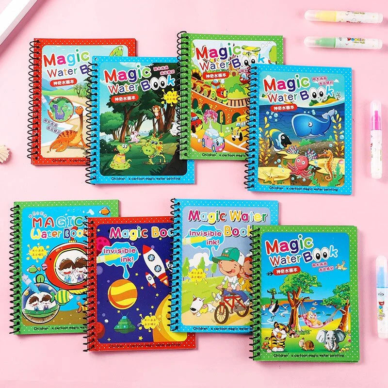 Magic Water Drawing Coloring Book For Kids