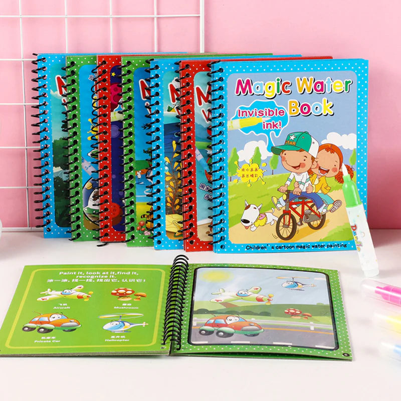 Magic Water Drawing Coloring Book For Kids